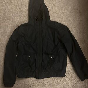 Old Navy Size small tall black rain jacket hardly worn